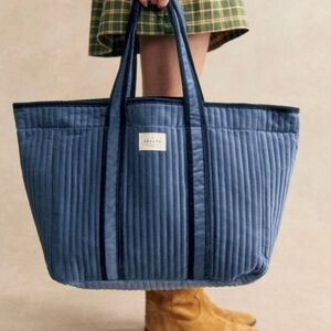 Sezane Tote Bag Vintage Blue - Size TU